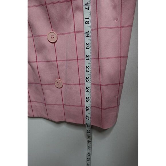 Just Female Valeria Checkered Blazer In Pink Size S Double Breasted Womens - Picture 8 of 8